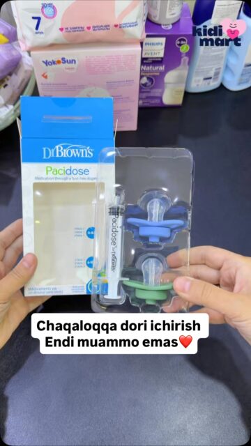 👶 Bolaga Dori Berish Qiyinmi?

Ko‘pchilik Onalar Biladi — Bola Dorini Ichishni Xohlamaydi, Yig‘laydi Yoki Tupurib Tashlaydi.

✨ Dr.brown’s Pacidose Dori Berish Soskasi Bu Muammoni Ancha Osonlashtiradi.

✔️ Dori Maxsus Shprits Orqali Soskaga Tushadi
✔️ Bola Uni Oddiy Soska Kabi Emadi
✔️ Dori Berish Ancha Oson Va Stresssiz Bo‘ladi
✔️ 2 Xil Yosh Uchun Soska Mavjud

Onalar Uchun Juda Qulay Va Foydali Yordamchi 🤍

Batafsil Ma’lumot Uchun Kommentga “+” Qoldiring Yoki Direct Yozing 📩

#Kidimart #Drbrowns #Bolagadori #Onalaruchun #Babycare