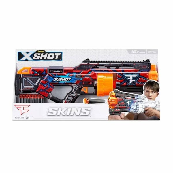 Blaster X-Shot Skins Last Stand Specter O‘yinchoq 16 Dart Bilan, Original Dizayn, 8+ Yosh - Image 3