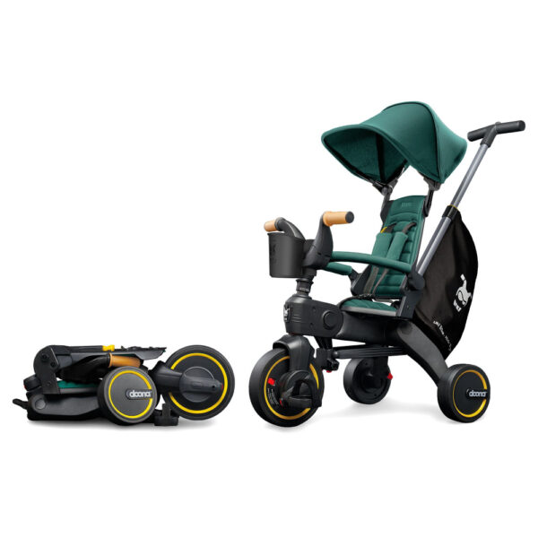 Doona Liki Trike S5 Racing Green Складной Детский Трёхколёсный Велосипед — Изображение 2