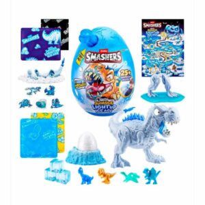 Figurka-syurpriz Smashers Dino Ice Age Light Up Mega Egg, kolleksion o‘yinchoq 5+ yosh