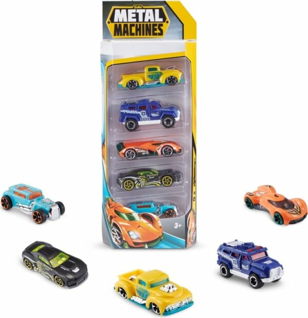 Metal Machines Multi Pack 5 Dona Mashina To‘plami Bolalar Uchun - Image 2