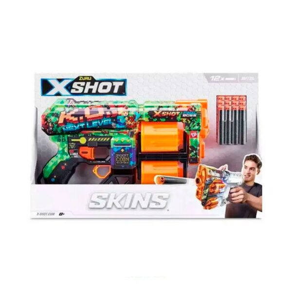 Blaster X-Shot Skins Dread Dart K.o. 12 Dartli O‘yinchoq, Original Dizayn, 8+ Yosh - Image 2