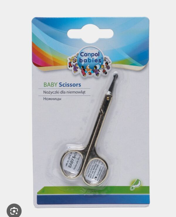 Canpol Babies Ножницы Детские Для Ногтей, Закруглённые, 0+ Мес