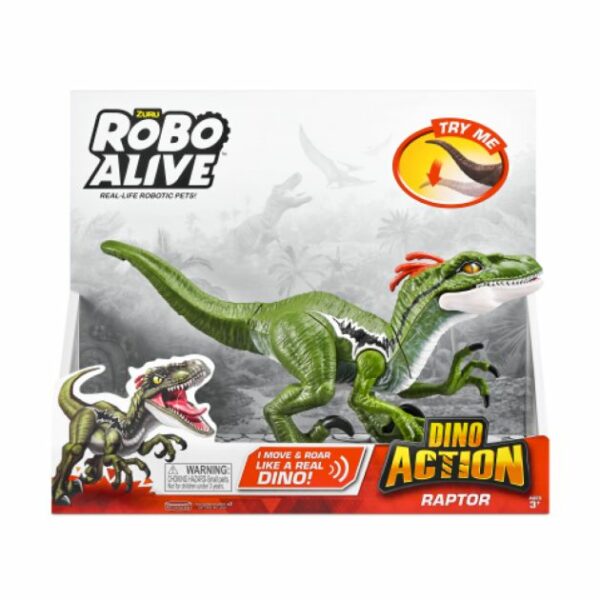 Interfaol O‘yinchoq Robo Alive Dino Action Raptor Bolalar Uchun - Image 2