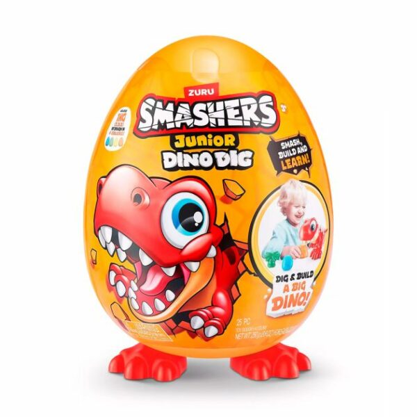 Figurka-Syurpriz Smashers Junior Dino Large Egg Bolalar Uchun Kolleksion O‘yinchoq - Image 2