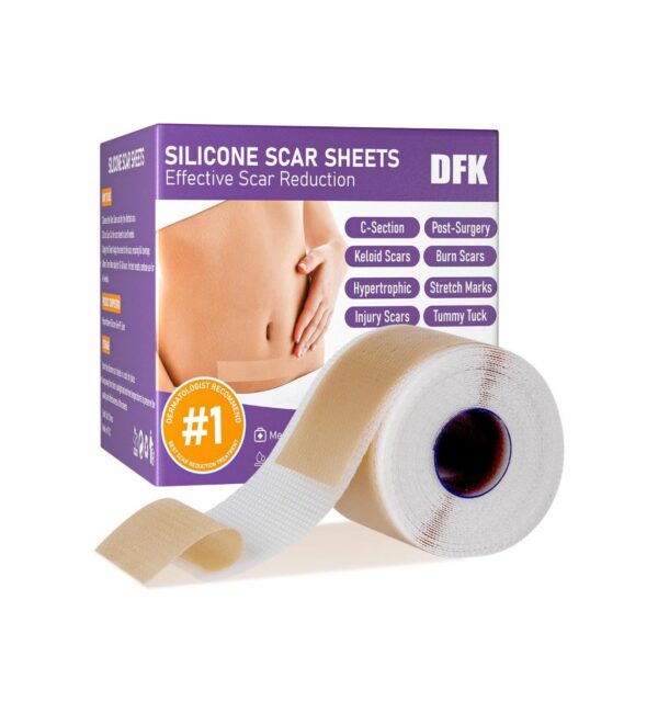 Silikonli Plastir Va Lenta Chandiqlar Uchun 2M, Shaffof