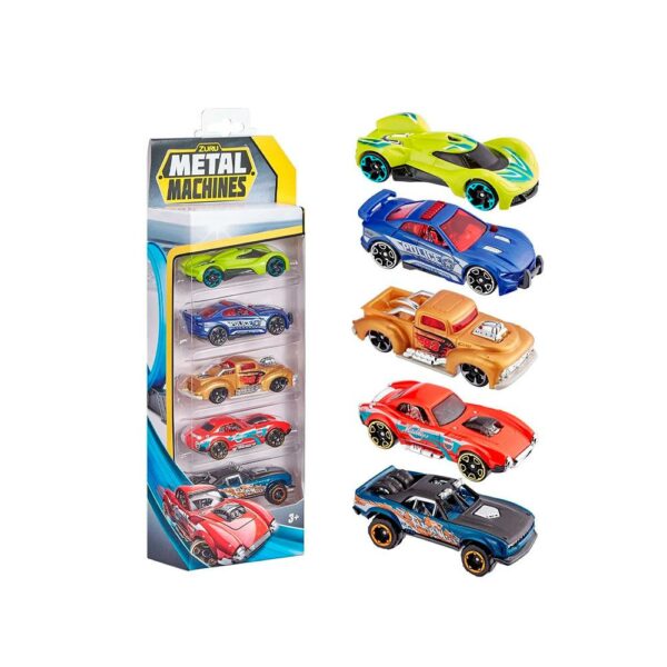 Metal Machines Multi Pack 5 Dona Mashina To‘plami Bolalar Uchun