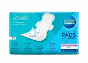 Canpol babies Гигиенические ночные послеродовые прокладки с крылышками, 8 шт