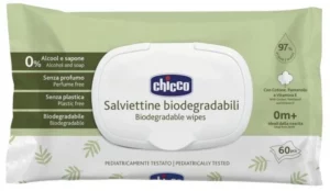 Nam salfetkalar Chicco bio, 60 dona, chaqaloqlar uchun ekologik