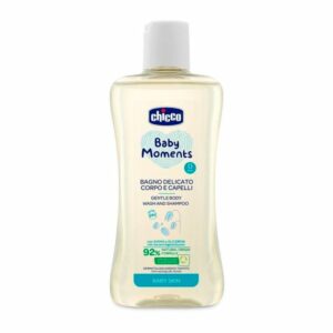 Chicco Baby Moments tana va soch uchun pena 0m+ 200ml, gipoallergen