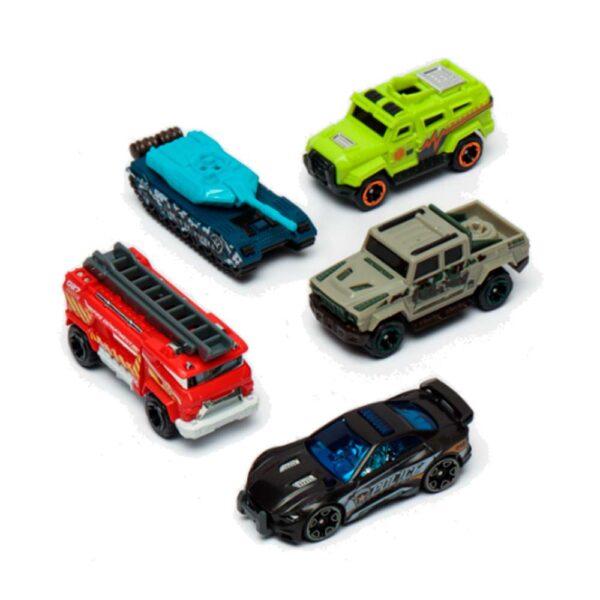 Metal Machines City Force Multi Pack 5 Ta Mashina To‘plami Bolalar Uchun