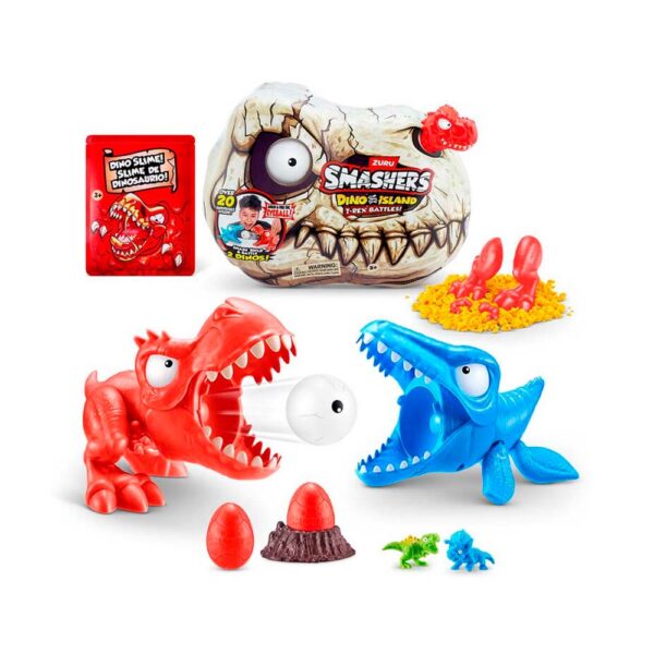 Figurka-Syurpriz Smashers Dino T-Rex Battle Bolalar Uchun, Kolleksion O‘yinchoq