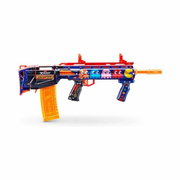Zuru X-Shot Pacman Blaster 40 Dart, Xavfsiz Material, 8+ Yosh Bolalar Uchun