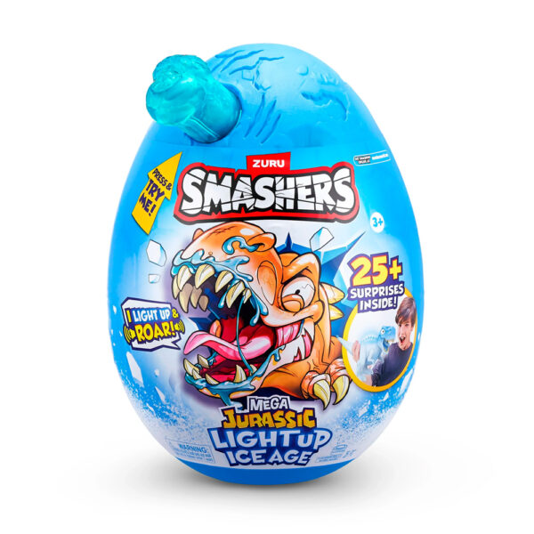 Figurka-Syurpriz Smashers Dino Ice Age Light Up Mega Egg, Kolleksion O‘yinchoq 5+ Yosh - Image 2
