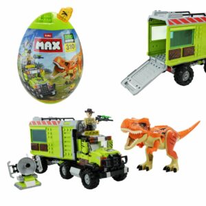 Max Dino Adventure o‘yinchoq konstruktor to‘plami, rivojlantiruvchi o‘yinchoq 5+ yosh
