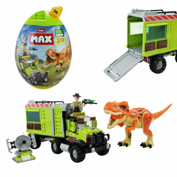 Max Dino Adventure O‘yinchoq Konstruktor To‘plami, Rivojlantiruvchi O‘yinchoq 5+ Yosh