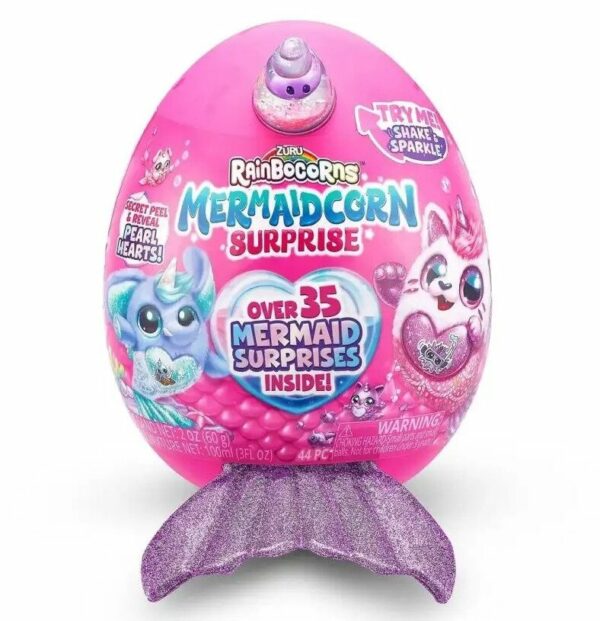 Rainbocorns Mermaidcorn Plyush O‘yinchoq, Yumshoq O‘yinchoq Bolalar Uchun 3+ Yosh - Image 2
