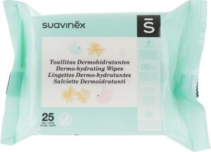 Suavinex 25 dona nam salfetkalar, gipoallergen va xavfsiz, chaqaloqlar uchun
