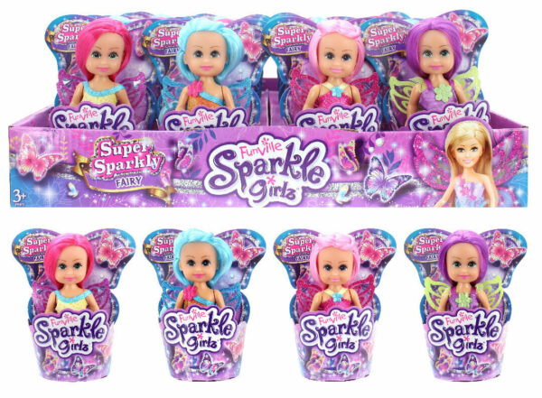 Sparkle Girlz Super Sparkly Fairy In Cupcake Qo‘g‘irchoq Qizlar Uchun