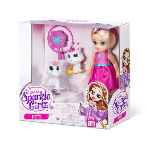 Sparkle Girlz O‘yinchoq To‘plami Malika Va Uy Hayvoni Bilan, Qizlar Uchun 3+ Yosh - Image 2