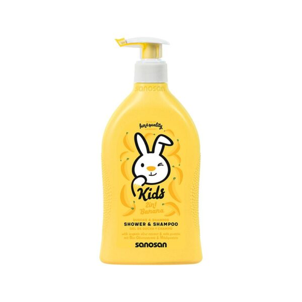 Гель-Шампунь Sanosan Kids 2В1 Банан 3+ 400 Мл