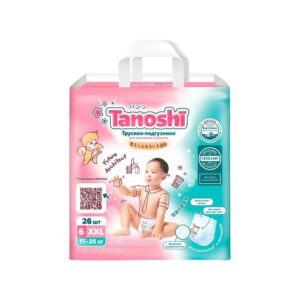 Трусики-подгузники Tanoshi XXL 17–25 кг 26 шт — японское качество и комфорт