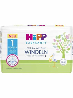 Hipp Newborn 1 (0–5 кг) Подгузники детские, 24 шт