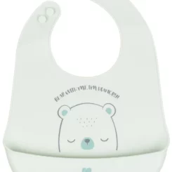 Нагрудник силиконовый Kikkaboo Bear With Me для малышей — купить в Ташкенте | Brandyol.uz