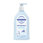 chaqaloqlar uchun gel-shampun sanosan baby 2v1 0m+ 500