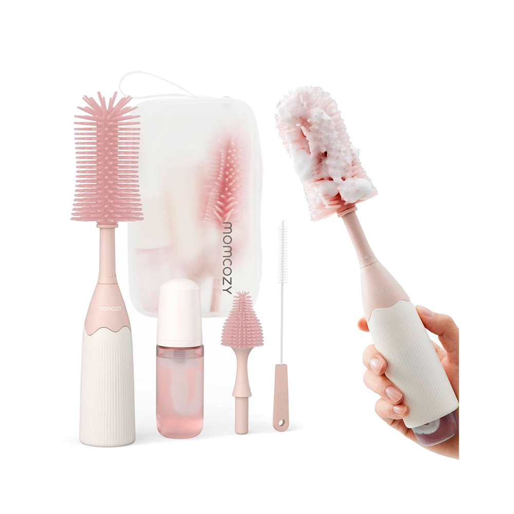 Momcozy Butilkalar Uchun Cho‘tka Pink Silikon, Pushti Rang () 1 Momcozy Butilkalar Uchun Cho‘tka Pink Silikon, Pushti Rang