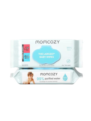 Детские влажные салфетки Momcozy, 60 шт, 20×20 см, гипоаллергенные