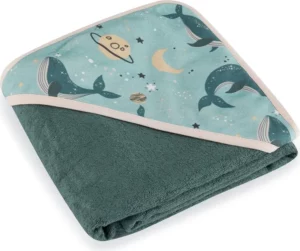 Petite&Mars Loulou bambuk sochiq-kapishon, 100×100 sm