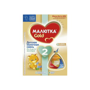 Nutricia Malyutka GOLD 2 sutli aralashma, 600 g, 6–12 oy