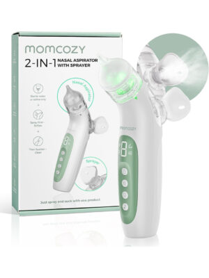 Momcozy BN07 детский аспиратор 2-в-1 (спрей + всасывание), 65 кПа