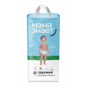 Детские трусики Мама Знает XXXL 42 шт