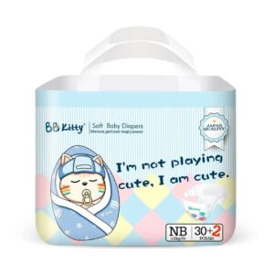 Подгузники BB Kitty NB 0–5 кг 32 шт для новорождённых