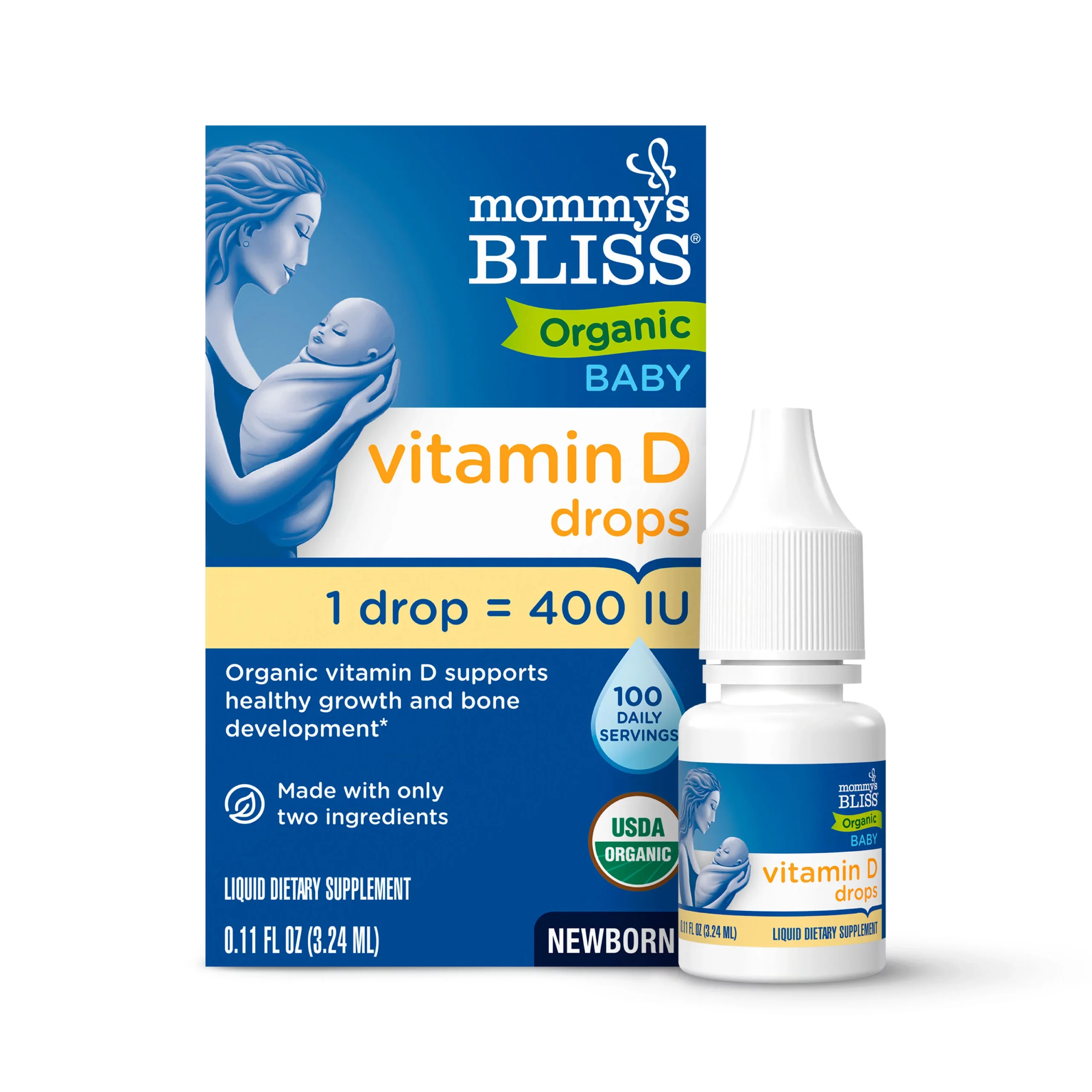 Mommy’s Bliss Vitamin D 400 IU для детей — поддержка иммунитета