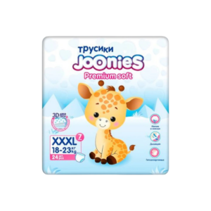 JOONIES Premium Soft XXXL — трусики-подгузники, 24 шт (для детей 18–23 кг)