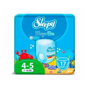 Подгузники для плавания Sleepy Swimming Pants 4-5, 7-18 кг, 17 шт