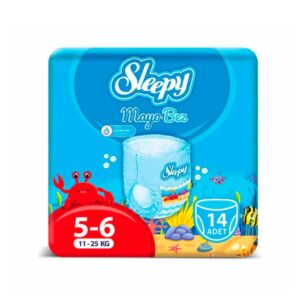 Подгузники для плавания Sleepy Swimming Pants 5-6, 11-25 кг, 14 шт