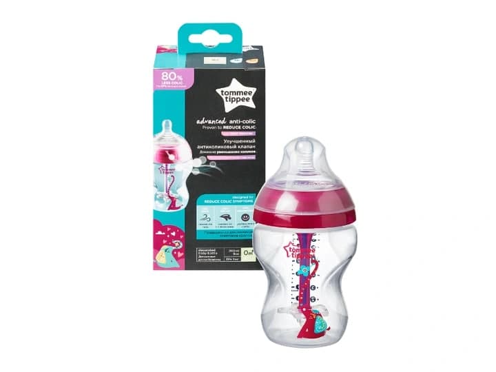 Антиколиковая бутылочка Tommee Tippee Advanced, 260 мл, 0м+ (Tommee Tippee) 1 Антиколиковая бутылочка Tommee Tippee Advanced, 260 мл, 0м+