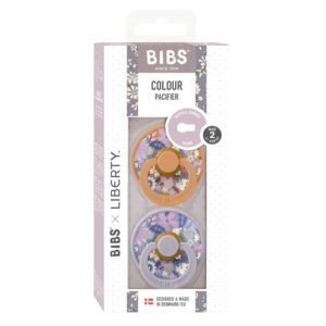 Пустышка BIBS x Liberty June Blossom латексная, размер 2, 2 шт., Pumpkin Mix