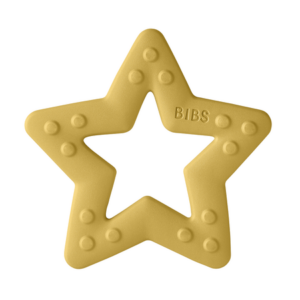 Прорезыватель BIBS Five Star, горчичный