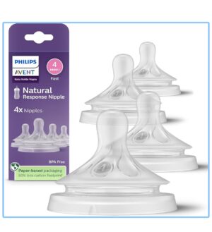Соски Philips Avent Natural Response Flow 4, быстрый поток, 2 шт