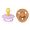 Пустышки BIBS Colour латексные размер 2, Blush GLOW/Vanilla GLOW, 2 шт — купить в Ташкенте | Brandyol.uz
