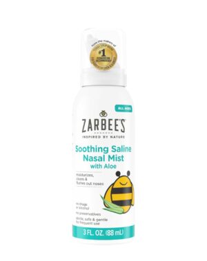 Успокаивающий солевой назальный спрей с алоэ Zarbee's