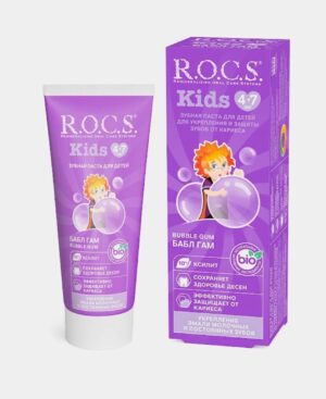 Зубная паста R.O.C.S. Kids Bubble Gum, 45 г, 3-7 лет