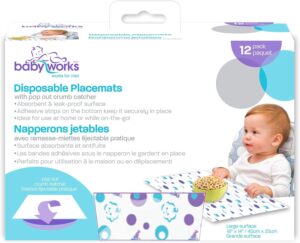Одноразовые салфетки Baby Works, 0-36 мес, 12 шт