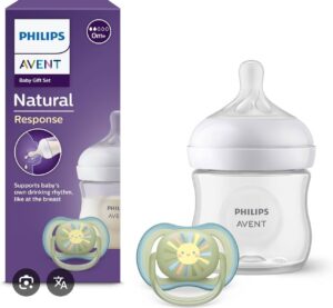 Подарочный набор Philips Avent: бутылочка 125 мл, пустышка 0-6 м, 2 соски