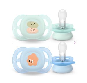 Пустышка Philips Avent Ultra Start 0-2 м, деко, для мальчика, 2 шт